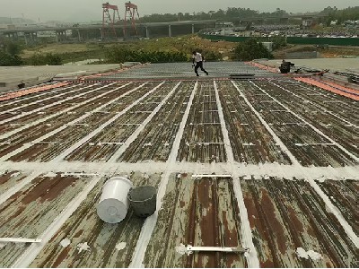 瓦面大面积接缝补漏 (8)